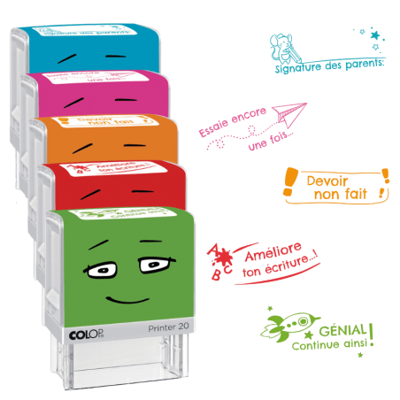 Kit De 5 Tampons De Motivation Pour Enseignant N1